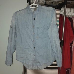 Fake blue jean shirt